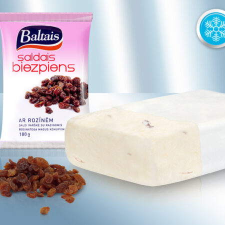 Επιδόρπιο από ανθότυρο 22,5% με σταφίδα