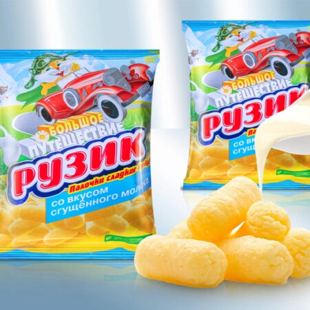 Γαριδάκια γλυκά "Ruzik" με γεύση ζαχαρούχο γάλα (90gr)