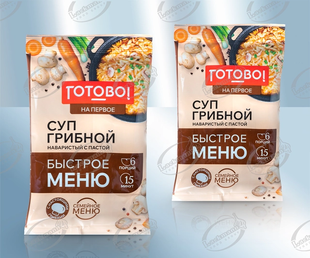Πλούσια σούπα μανιταριών με ζυμαρικά