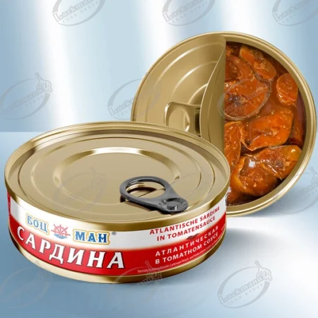 Σαρδέλες Ατλαντικού σε σάλτσα ντομάτας (240gr)