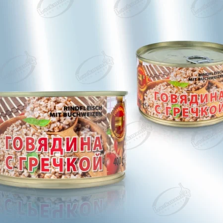 Χυλός φαγόπυρου με μοσχάρι, μεγάλα κομμάτια (χειροποίητο) (400gr)