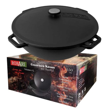 Казан чугунный 8 л, Wok Asia с крышкой