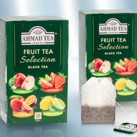 Ποικιλία μαύρου τσαγιού "Ahmad "με γεύσεις φρούτων, 20 φακελάκια (40gr)