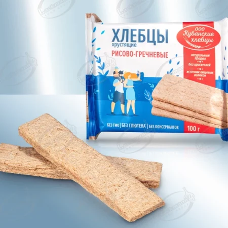 Хлебцы хрустящие, рисово-гречневые (100gr)