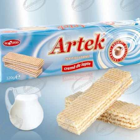Γκοφρέτες με γεύση γάλακτος  "Artek" ( 320 gr)
