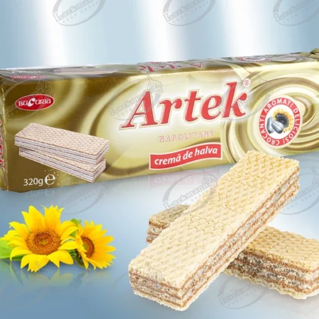 Γκοφρέτες με γεύση χαλβά  "Artek" ( 320 gr)