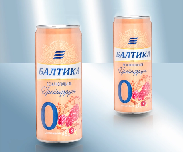 Μπύρα με γεύση γκρέιπφρουτ, χωρίς αλκοόλ (330ml)