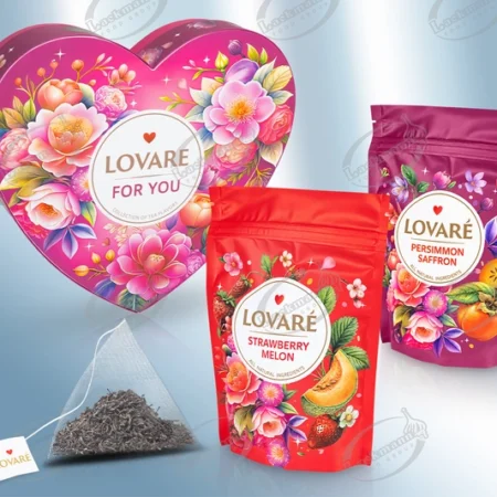 Μαύρο τσάι "Lovare Bouquet"σε φύλλα με μούρα, πέταλα λουλουδιών και άρωμα άγριων μούρων (68gr)