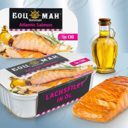 Φιλέτο σολομού σε λάδι (120gr)